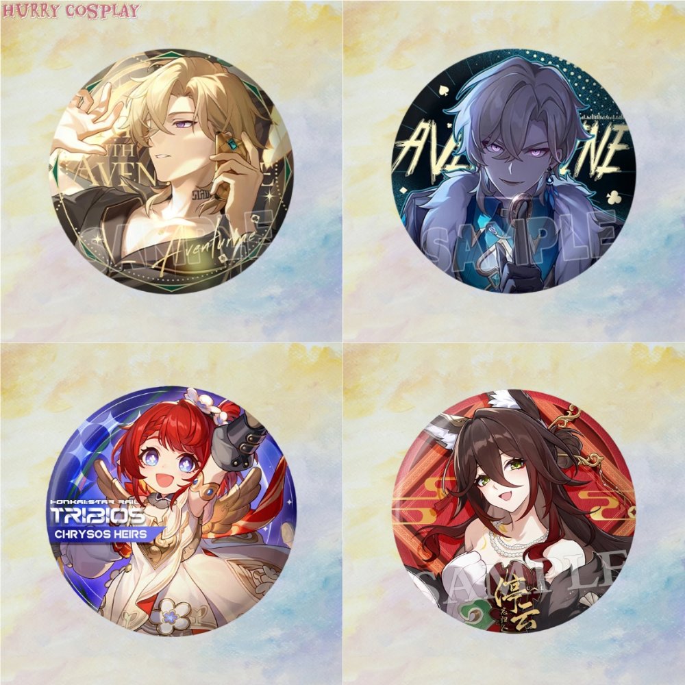 Honkai: Star Rail,Badge,Honkai Star Rail Character Badges 75mm Part 2